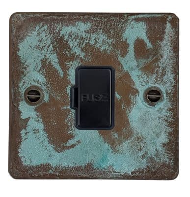 G&H FV90B Flat Plate Verdigris 1 Gang Fused Spur 13A Unswitched