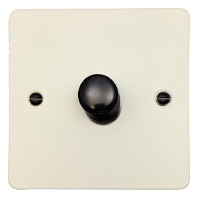 G&H FW521-FBK Flat Plate Matt White 1 Gang 1 or 2 Way LED Dimmer Switch