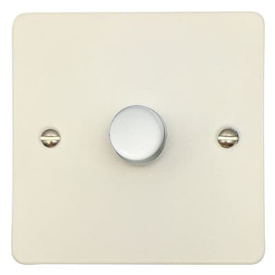 G&H FW521-W Flat Plate Matt White 1 Gang 1 or 2 Way LED Dimmer Switch