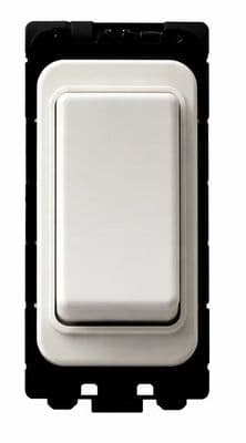 G&H G-501W White Grid Module 20A 2 Way Switch