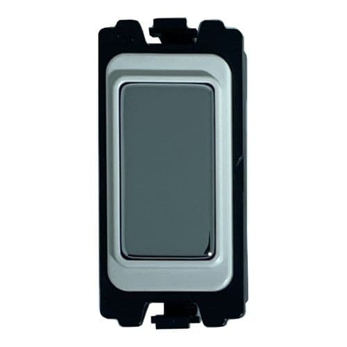 G&H G-531PC Polished Chrome Grid Module Blank Insert White Surround