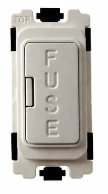 G&H G-590W White Grid Module 13A Fuse Holder