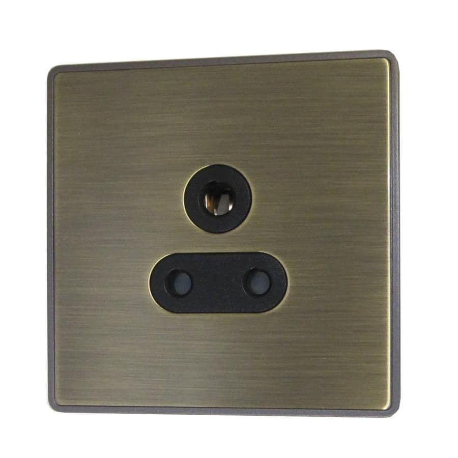 G&H LAB59B Screwless Antique Brass 1 Gang Single 5 Amp Plug Socket