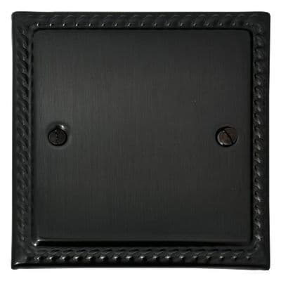 G&H Monarch Roped Plate Black Bronze