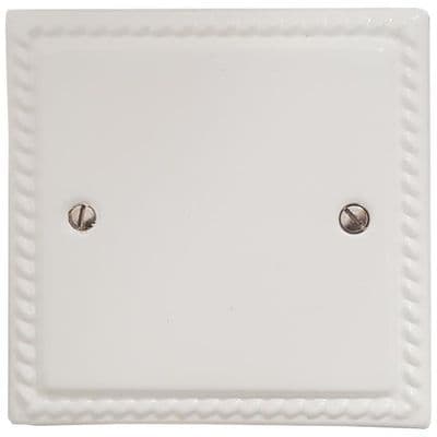 G&H Monarch Roped Plate Matt White