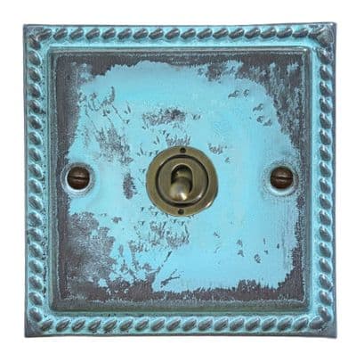 G&H MV385-AB Monarch Roped Verdigris 1 Gang Intermediate Toggle Light Switch