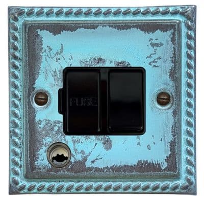 G&H MV56B Monarch Roped Verdigris 1 Gang Fused Spur 13A Switched & Flex Outlet