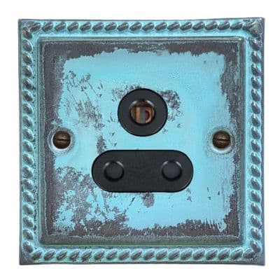 G&H MV59B Monarch Roped Verdigris 1 Gang Single 5 Amp Plug Socket