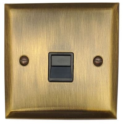 G&H SAB33B Spectrum Plate Antique Brass 1 Gang Master BT Telephone Socket