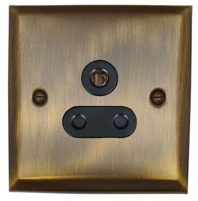 G&H SAB59B Spectrum Plate Antique Brass 1 Gang Single 5 Amp Plug Socket