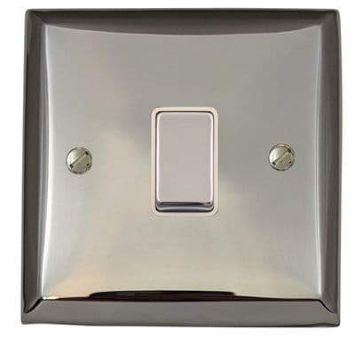 G&H SC201 Spectrum Plate Polished Chrome 1 Gang 1 or 2 Way Rocker Light Switch