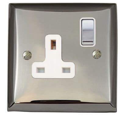 G&H SC209 Spectrum Plate Polished Chrome 1 Gang Single 13A Switched Plug Socket