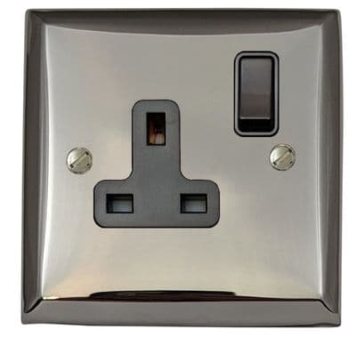 G&H SC9B Spectrum Plate Polished Chrome 1 Gang Single 13A Switched Plug Socket
