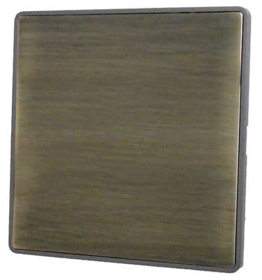 G&H Screwless Plate Antique Brass