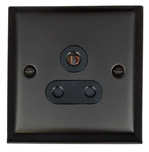 G&H SFB59B Spectrum Plate Matt Black 1 Gang Single 5 Amp Plug Socket