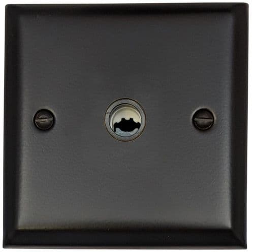 G&H SFB79B Spectrum Plate Matt Black 1 Gang Flex Outlet Plate
