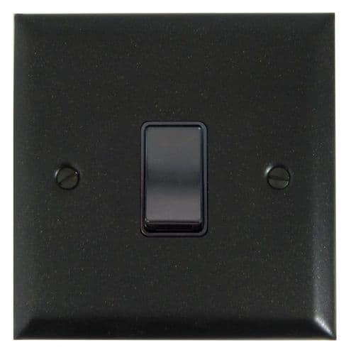 G&H SG1B Spectrum Plate Graphite 1 Gang 1 or 2 Way Rocker Light Switch