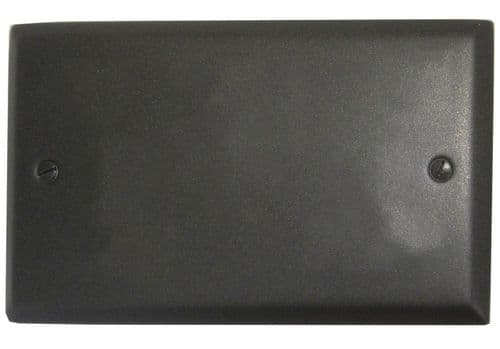 G&H SG32 Spectrum Plate Graphite 2 Gang Double Blank Plate