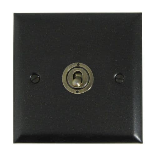 G&H SG385-AB Spectrum Plate Graphite 1 Gang Intermediate Toggle Light Switch