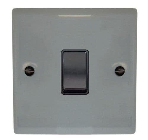 G&H SLG1B Spectrum Plate Light Grey 1 Gang 1 or 2 Way Rocker Light Switch