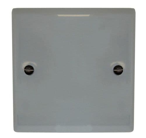 G&H SLG31 Spectrum Plate Light Grey 1 Gang Single Blank Plate
