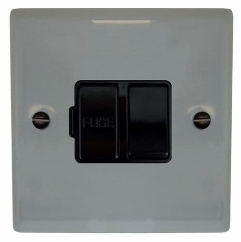 G&H SLG57B Spectrum Plate Light Grey 1 Gang Fused Spur 13A Switched