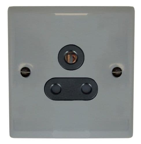G&H SLG59B Spectrum Plate Light Grey 1 Gang Single 5 Amp Plug Socket