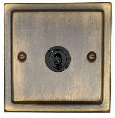 G&H TAB385-FBK Trimline Plate Antique Brass 1 Gang Intermediate Toggle Light Switch