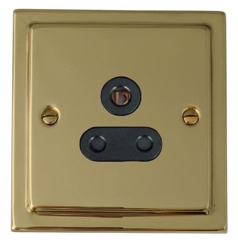 G&H TB59B Trimline Plate Polished Brass 1 Gang Single 5 Amp Plug Socket