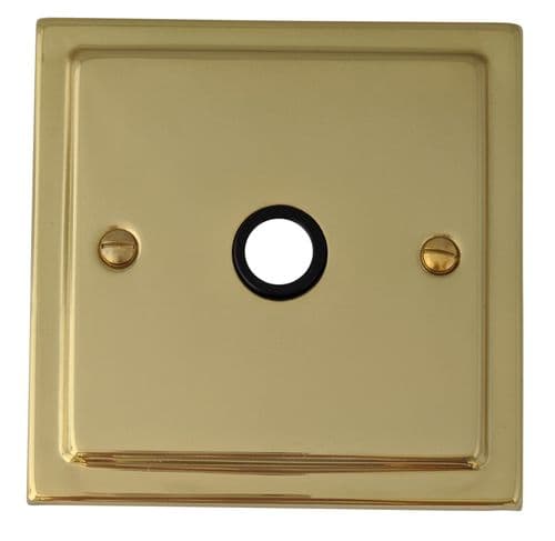 G&H TB79B Trimline Plate Polished Brass 1 Gang Flex Outlet Plate
