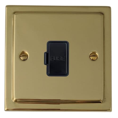 G&H TB90B Trimline Plate Polished Brass 1 Gang Fused Spur 13A Unswitched