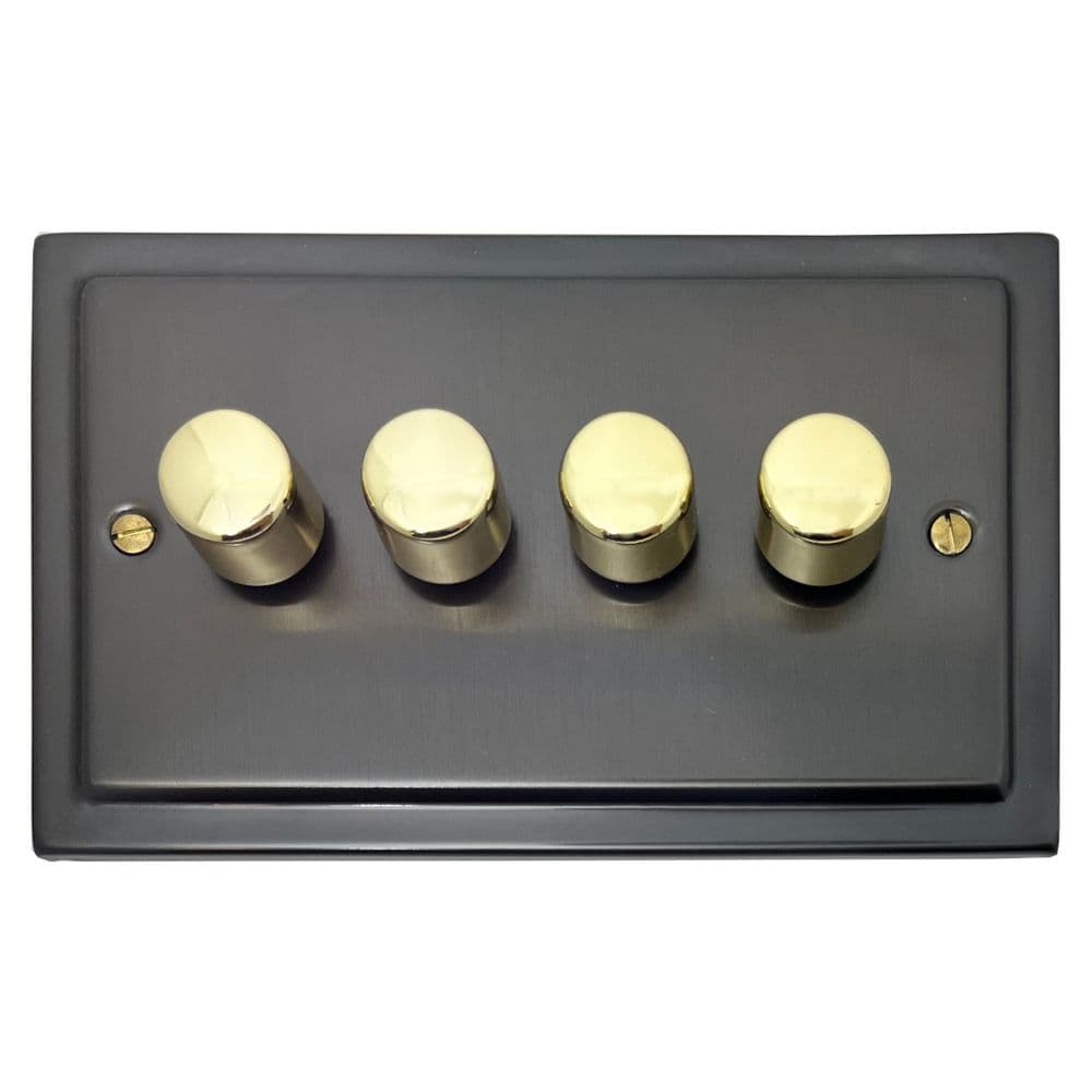 G&H FAB381-AB Flat Plate Antique Brass 1 Gang 1 Or 2 Way Toggle Light Switch