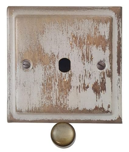 G&H TDB11-PK Trimline Plate Dover Bronze 1 Gang Dimmer Plate Only inc Dimmer Knobs