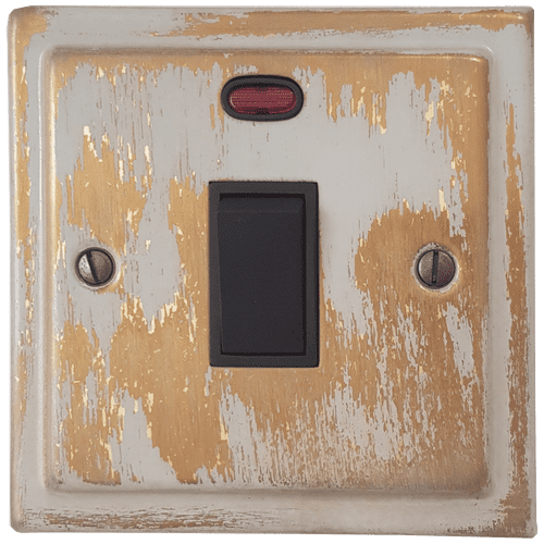 G&H TDB26B Trimline Plate Dover Bronze 1 Gang 20 Amp Double Pole Switch & Neon