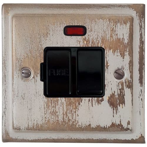 G&H TDB27B Trimline Plate Dover Bronze 1 Gang Fused Spur 13A Switched & Neon