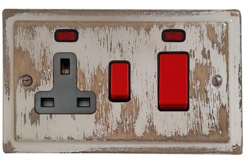 G&H TDB29B Trimline Plate Dover Bronze 45 Amp DP Cooker Switch & 13A Switched Socket