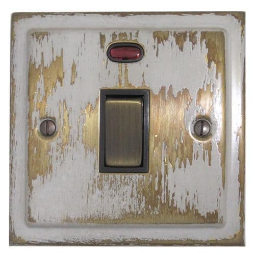 G&H TDB326 Trimline Plate Dover Bronze 1 Gang 20 Amp Double Pole Switch & Neon