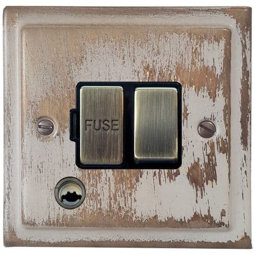 G&H TDB356 Trimline Plate Dover Bronze 1 Gang Fused Spur 13A Switched & Flex Outlet