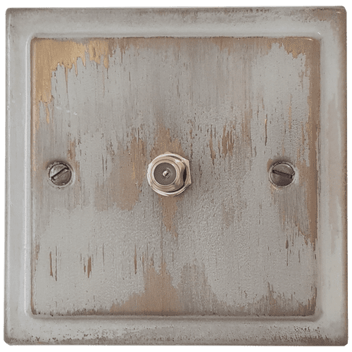 G&H TDB37 Trimline Plate Dover Bronze 1 Gang Single Satellite Point Socket