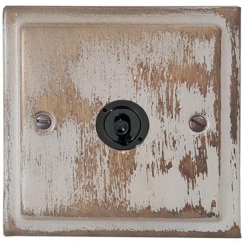 G&H TDB381-FBK Trimline Plate Dover Bronze 1 Gang 2 Way Toggle Light Switch