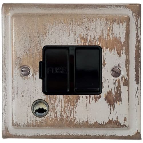 G&H TDB56B Trimline Plate Dover Bronze 1 Gang Fused Spur 13A Switched & Flex Outlet