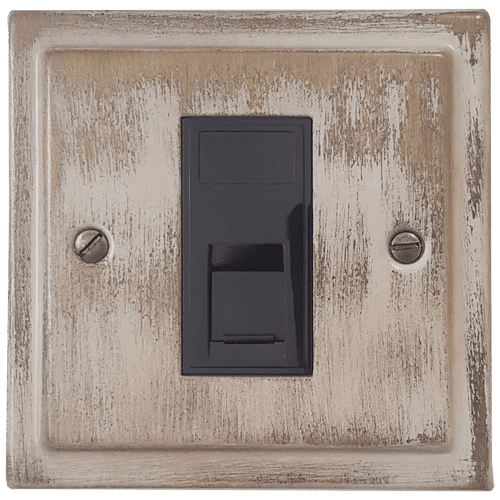 G&H TDB61B Trimline Plate Dover Bronze 1 Gang RJ45 Cat5e Data Socket