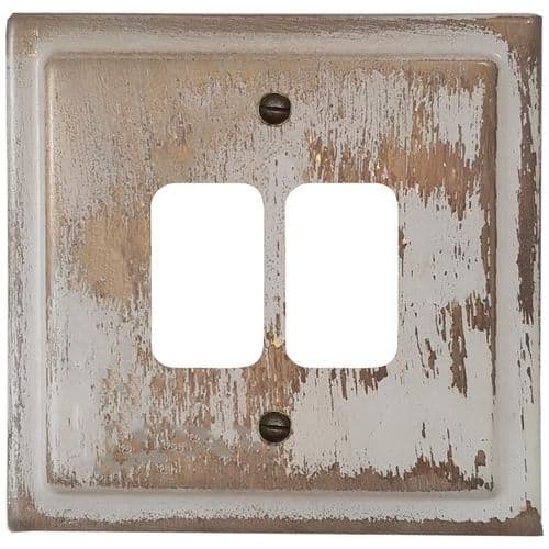 G&H TDB72 Trimline Plate Dover Bronze 2 Gang Grid Plate to suit G&H Grid Modules