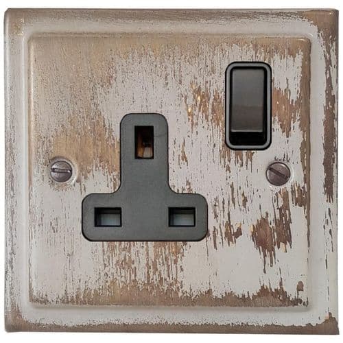 G&H TDB9B Trimline Plate Dover Bronze 1 Gang Single 13A Switched Plug Socket