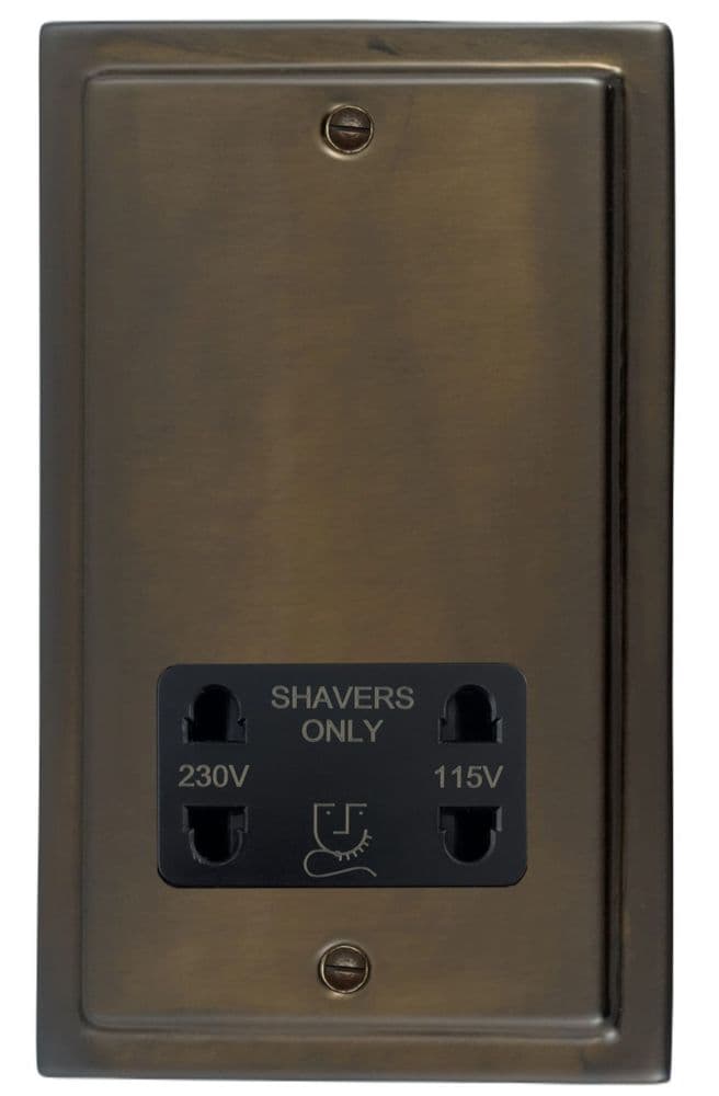 G&H TMBZ30B Trimline Plate Medium Bronze Dual Voltage Shaver Socket 115 ...