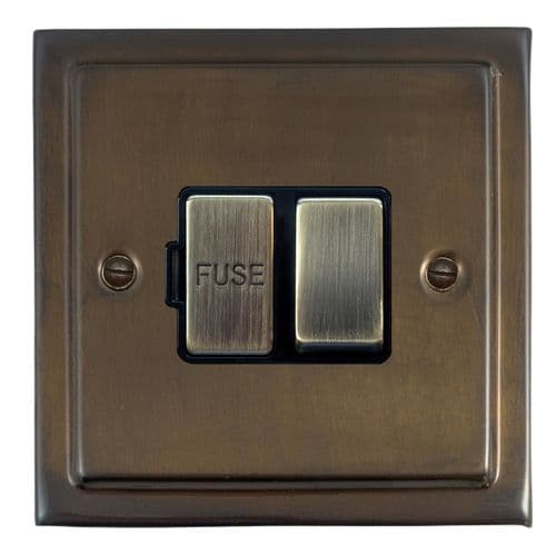 G&H TMBZ357-AB Trimline Plate Medium Bronze 1 Gang Fused Spur 13A Switched