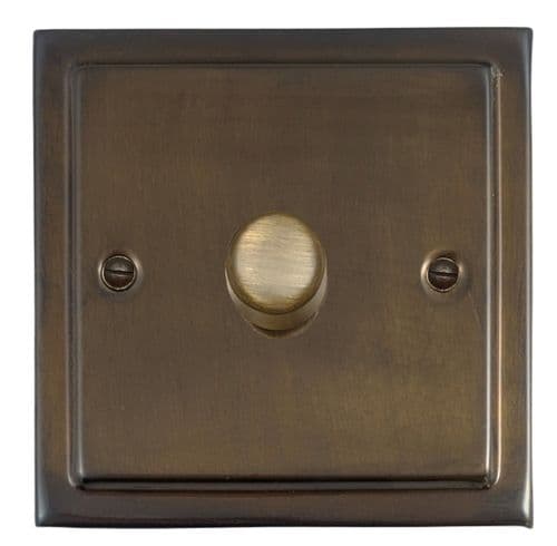 G&H TMBZ521-AB Trimline Plate Medium Bronze 1 Gang 1 or 2 Way LED Dimmer Switch