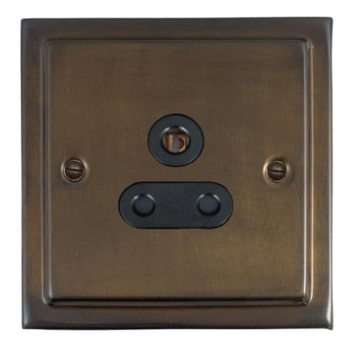 G&H TMBZ59B Trimline Plate Medium Bronze 1 Gang Single 5 Amp Plug Socket
