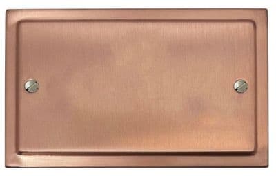 G&H TRG32 Trimline Plate Rose Gold 2 Gang Double Blank Plate