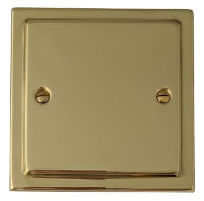 G&H Trimline Plate Unlacquered Polished Brass